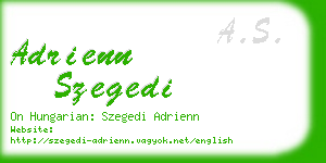 adrienn szegedi business card